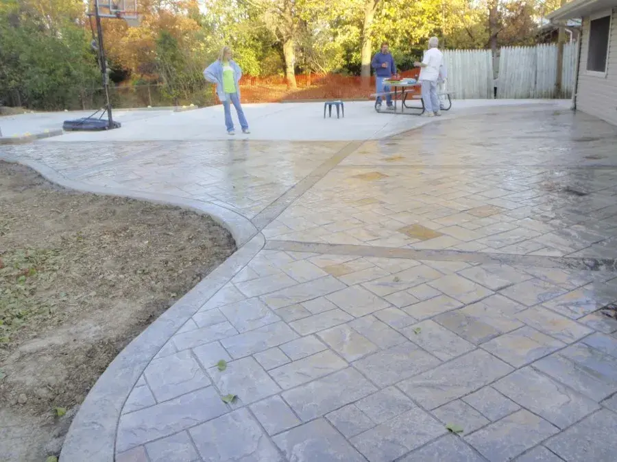 Stamped concrete patio in Yuma, AZ